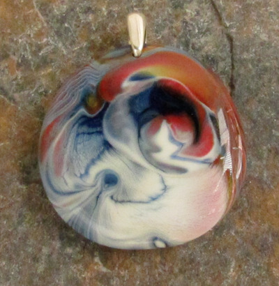 Rainbow Glass Pendant Medium