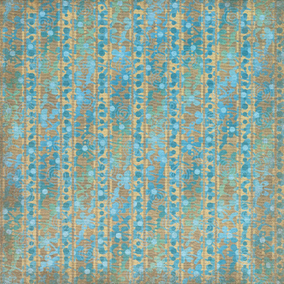 Recess tiki shack scatter stripe 12x12"