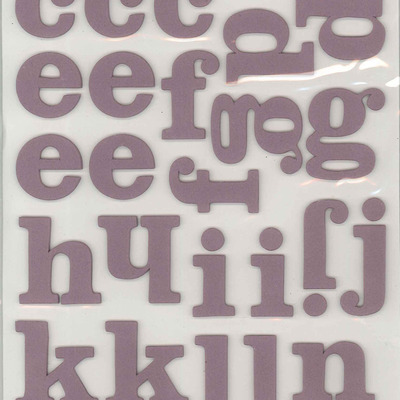 Thickers chipboard cream soda letter stickers 6x11"