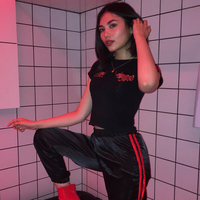 Free Shipping-DOUBLE DRAGON CROPPED TOP - Thumbnail 4