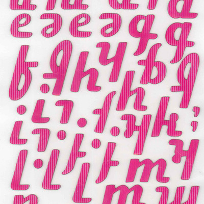 Thickers chipboard taffy venus letter stickers 6x11"