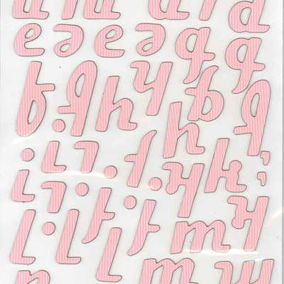 Thickers chipboard peony venus letter stickers 6x11"