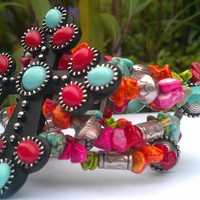 Beaded Multi Bracelet w/ Cross - Thumbnail 2