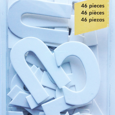 Ek success white chipboard letters 4