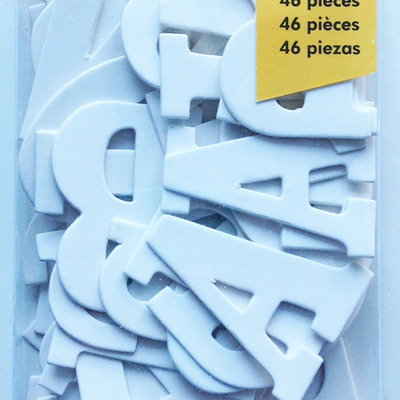 Ek success white chipboard letters 5