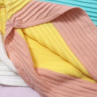Harajuku Macarons Color Stripe Ice Cream Rainbow Sweater - Thumbnail 4