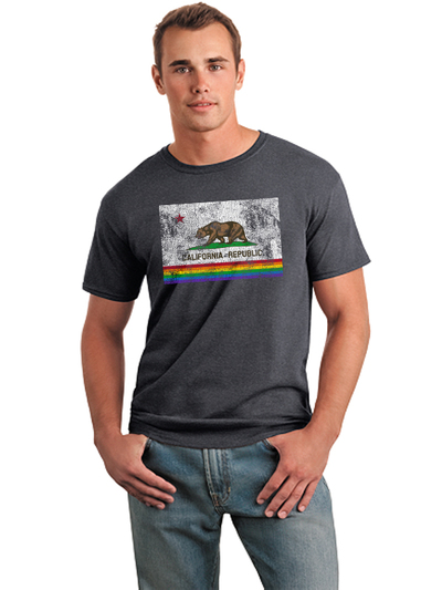 California Rainbow Flag T-shirt 
