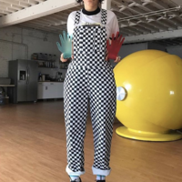 RETRO CHECKER DUNGAREES - Thumbnail 3