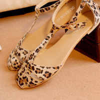 Hollow Leopard Sandals Q-0011 - Thumbnail 3