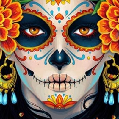 Dia de los muertos - upcycled