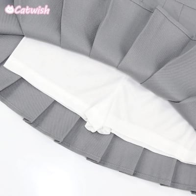 Harajuku fashion new lattice pleated skirt