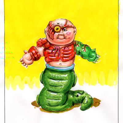 Golob u. russ / wormy ernie color rough - g.i. jokes series 2 2018 - Thumbnail 5