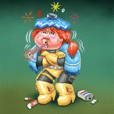 Scarlett fever / sickly shana final art - g.i. jokes series 2 2018 - Thumbnail 4