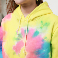 Harajuku fashion tie dyed gradient rainbow hoodie - Thumbnail 4