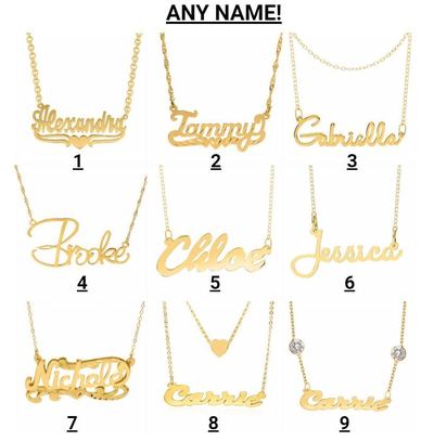 Personalized Name Necklace -TDE