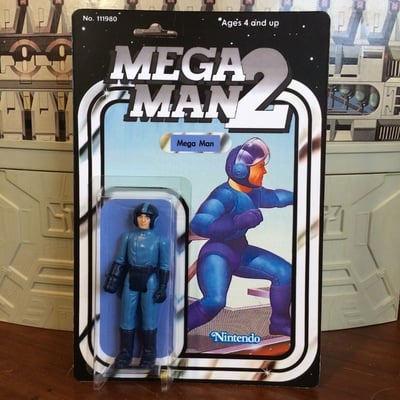 Custom mega man ii art toy action figure