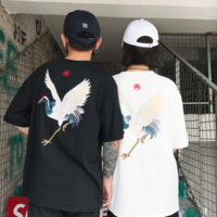 Free Shipping-JAPANESE CRANE TEE - Thumbnail 1