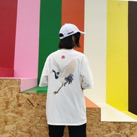 Free Shipping-JAPANESE CRANE TEE - Thumbnail 3