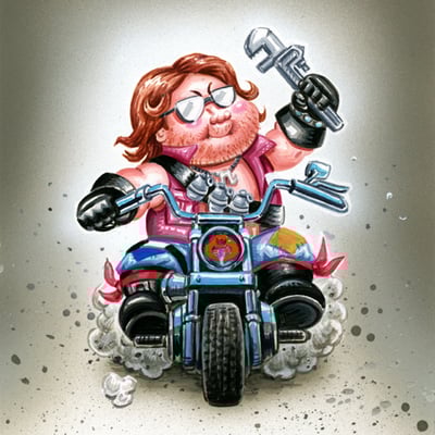 Mikey wrench / dread nick  final art - g.i. jokes series 2 2018 - Thumbnail 4