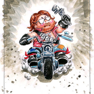 Mikey wrench / dread nick color rough - g.i. jokes series 2 2018 - Thumbnail 3