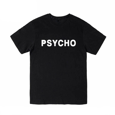 PSYCHO TEE IN BLACK