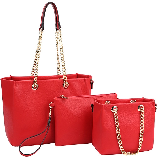 Fashion Satchel w/Long Strap 3 in1 