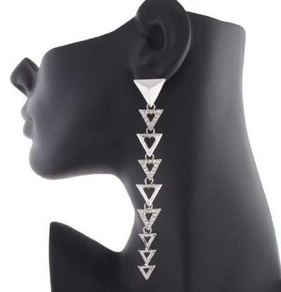 Triangle Flow Earrings-TDE