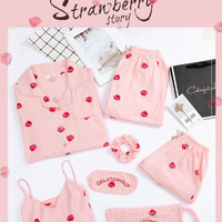 New fashion strawberry pajamas (set of seven) - Thumbnail 2