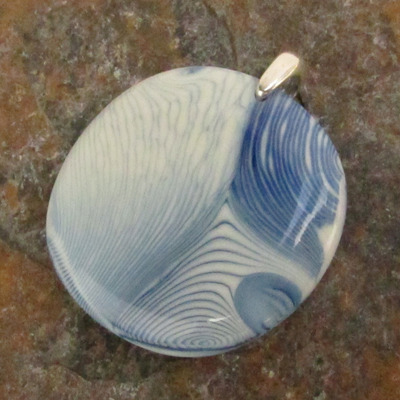 Arctic fog glass pendant medium