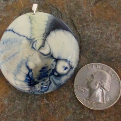 Arctic fog glass pendant x-large