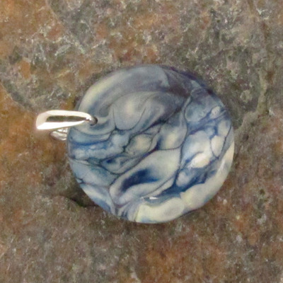 Arctic fog glass pendant small