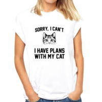 I HAVE PLANS WITH MY CAT TEE  - Thumbnail 3