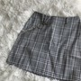 VINTAGE PLAID SKIRT WITH CHAIN-4