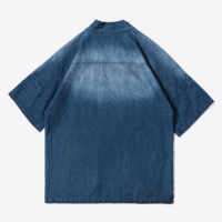 MID WASH DENIM KIMONO - Thumbnail 2