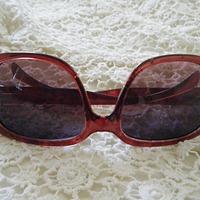 American Eagle Outfitters Maroon Sunglasses - Thumbnail 2