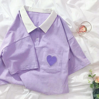 Purple Heart Embroidery POLO Shirt - Thumbnail 4