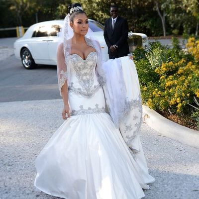 White mermaid wedding dresses sweetheart beading crystals south african girl bridal gowns