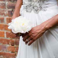 Simple A Line Chiffon Wedding Dresses Ruffle Beading Crystals South African Girl Bridal Gowns - Thumbnail 2