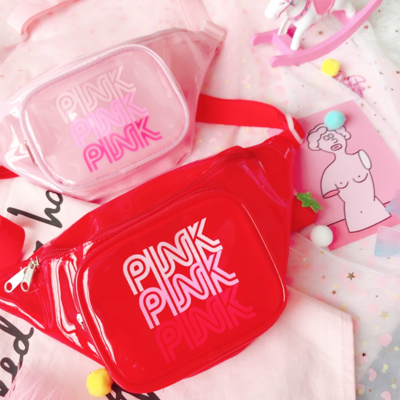 Pink pink pink jelly fanny pack