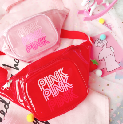 PINK PINK PINK JELLY FANNY PACK