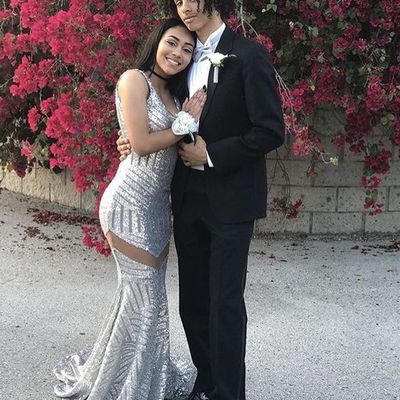 Silver mermaid prom dresses scoop sequins lace african girl black girl evening formal gowns