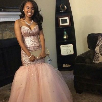 Sparkle Mermaid Tulle Prom Dresses Sweetheart Beading Crystals African Girl Black Girl Evening Formal Gowns