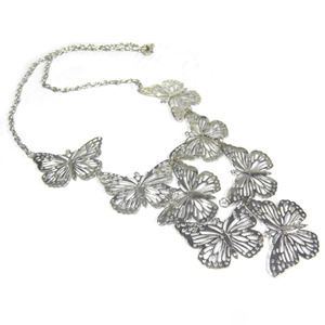 Butterfly Cluster Necklace