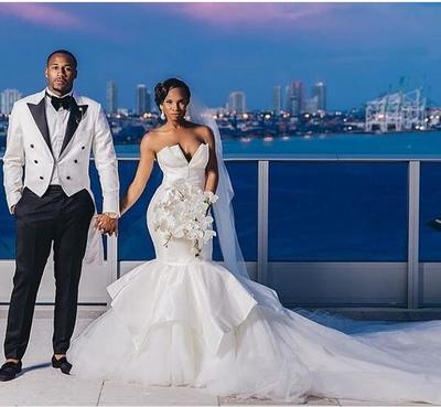 White Mermaid Satin Wedding Dresses Sweetheart South African Bridal Gowns