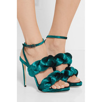 Waves Straps Ankle Wrap Simple Stiletto High Heel Party Sandals Q-0033 - Thumbnail 1