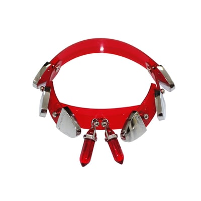 Crystal ikimi choker ( red )