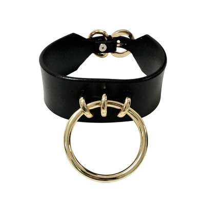 Tahliah choker ( black + gold )
