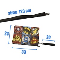 Super Hero Logo Marvel Rivet Design Women's Shoulder Bag Clutch Bag - Thumbnail 4