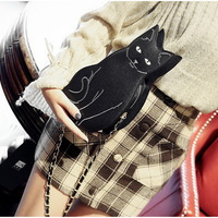 Cute Black Cat Shoulder Bag Sling Bag - Thumbnail 2