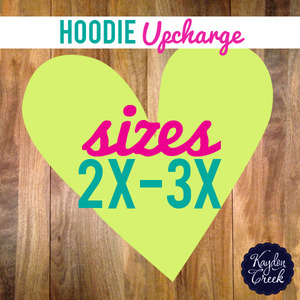 Hoodie 2X-3X Upcharge